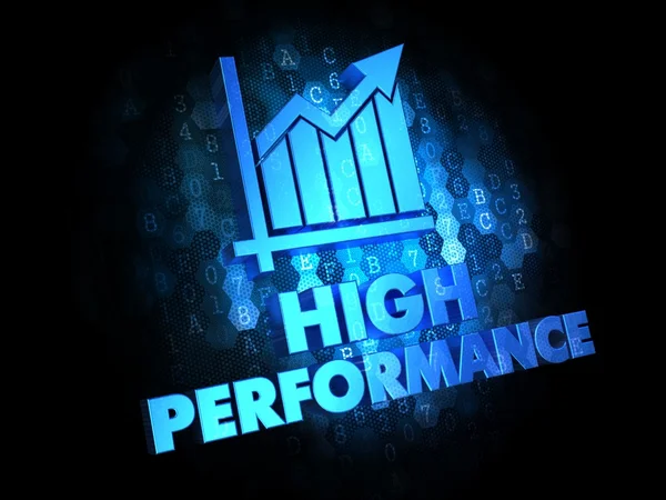 High Performance Concept on Digital Background. — Stock Photo, Image