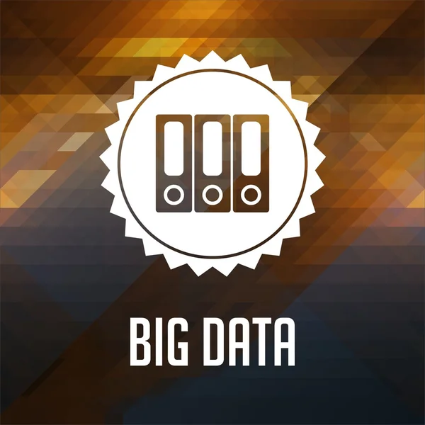 Conceito de Big Data no fundo do triângulo . — Fotografia de Stock