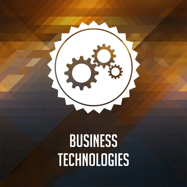 Tecnologias de negócios no fundo do triângulo . — Fotografia de Stock