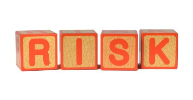 risk - çocuk alfabesi bloklar renkli.