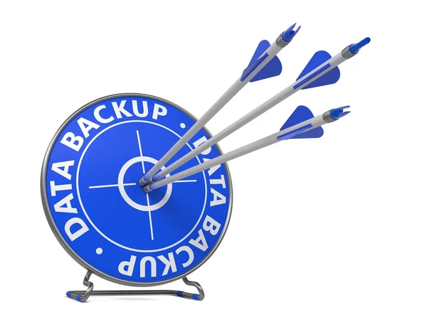 Data Backup Concept - Hit Target. — Stock Photo, Image