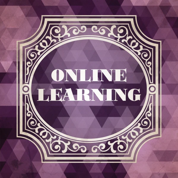 Online Learning. Vintage Design Concept. — Stock Photo, Image