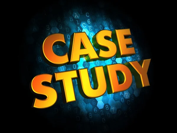 Concetto di studio di casi su sfondo digitale . — Foto Stock