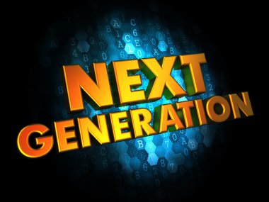 Next Generation Concept on Digital Background. clipart