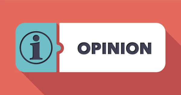 Opinion Concept en Flat Design . — Photo