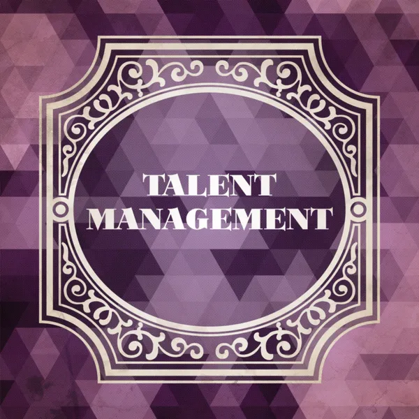 Talent Management. Vintage Background. — Stock Photo, Image
