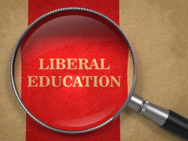 liberal eğitim kavramı - cam büyütme.