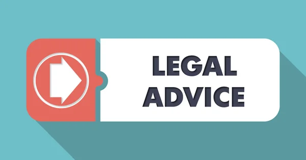 Legal Advice on Blue in Flat Design. — Stock Photo, Image