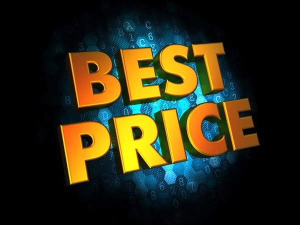 Mejor concepto de precio sobre fondo digital . —  Fotos de Stock
