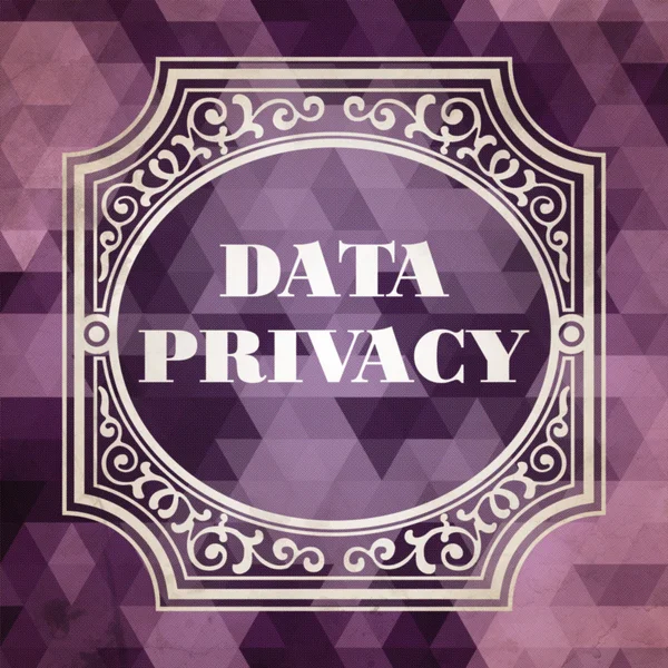 Gegevens privacy concept. vintage design. — Stockfoto
