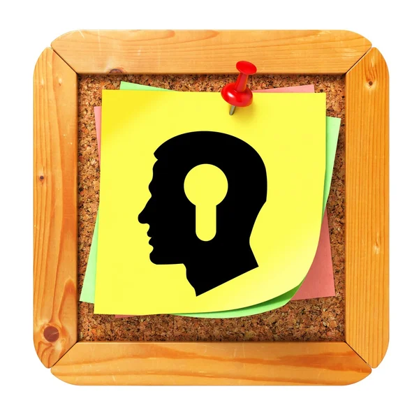 Psychological Concept - Sticker on Message Board. — Stock Photo, Image