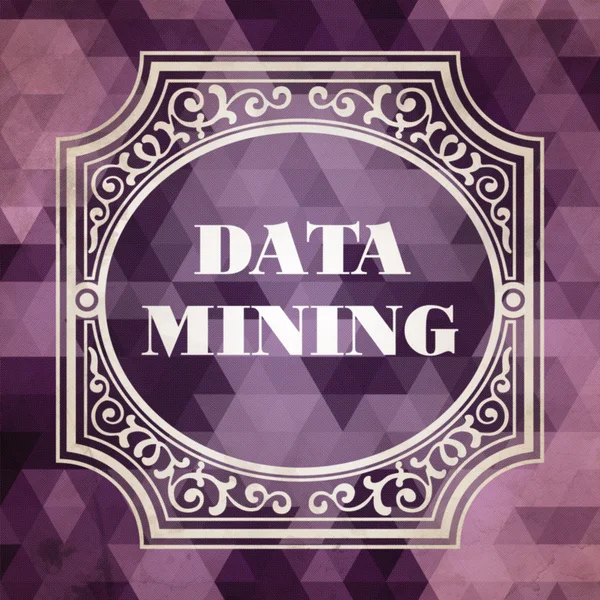 Concepto de minería de datos. Diseño vintage . —  Fotos de Stock