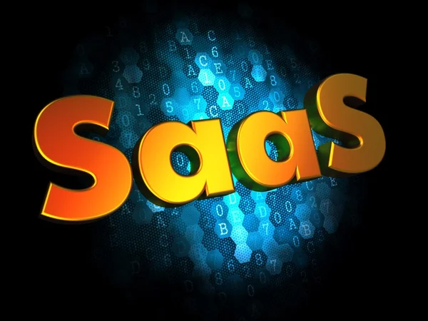 SAAS Concept on Digital Background. — Stock Photo, Image