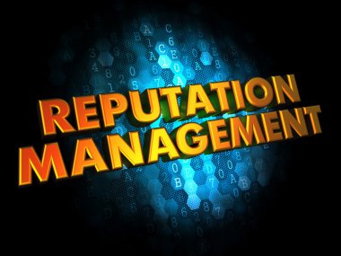 Reputation Management Concept on Digital Background. clipart