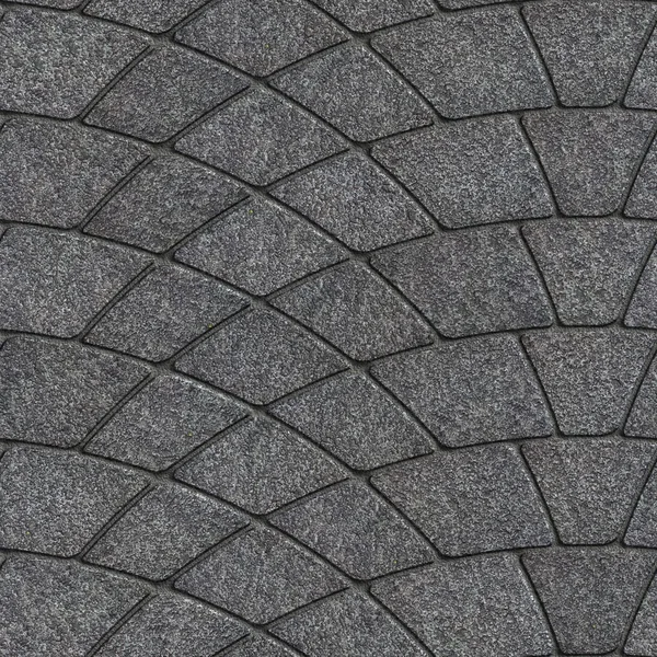 Concrete Pavement laid as semicircle. Seamless Tileable Texture. — Stock Photo, Image