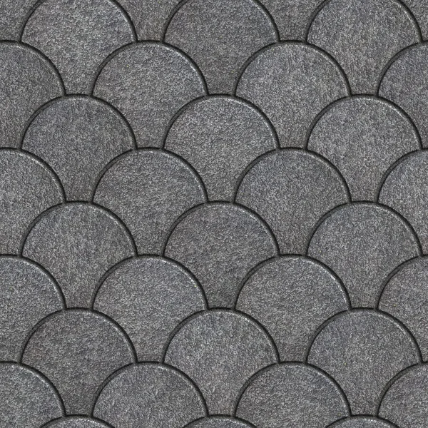 Concrete Pavement as Squama. Seamless Tileable Texture. — Stock Photo, Image