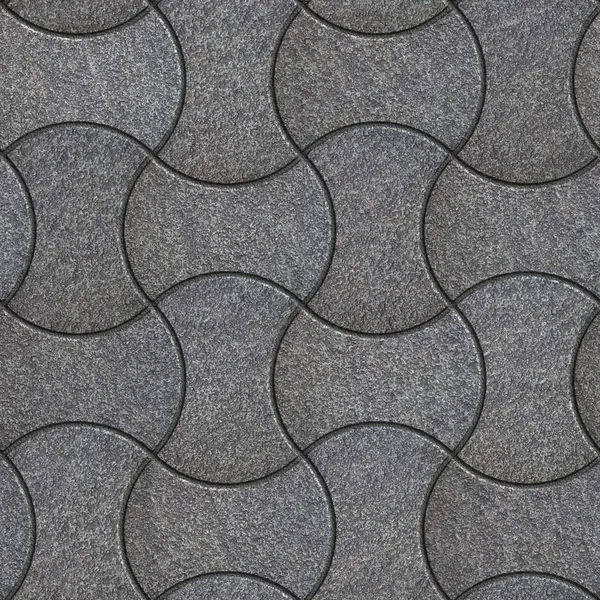 Wave Paving Slabs. Seamless Tileable Texture. — Stock Photo, Image