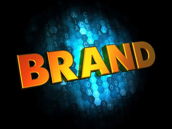 Brand Concept on Digital Background. — Stock Photo, Image