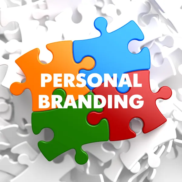 Personal Branding on Multicolor Puzzle. — Stock Photo, Image