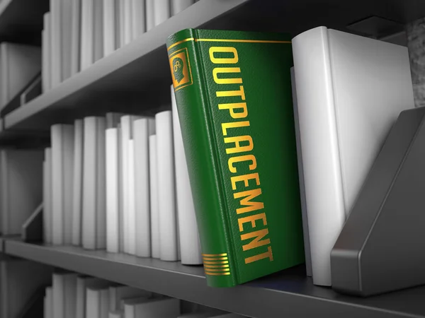 Outplacement - Title of Book. Business Concept. — Stock Photo, Image