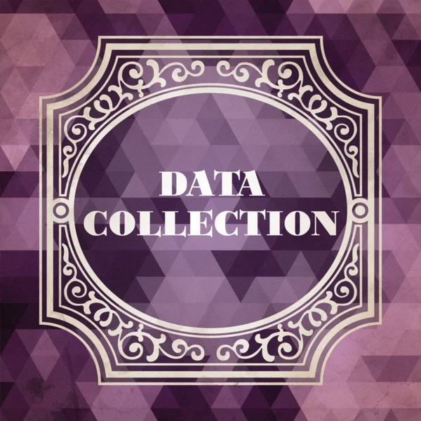 Data collectie concept. vintage design. — Stockfoto