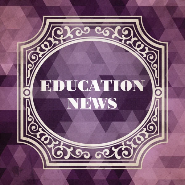 Education News Concept. Design vintage . — Foto Stock