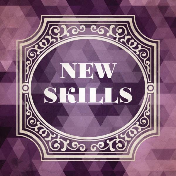 New Skills Concept. Vintage design. — Stock Photo, Image