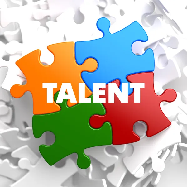 Talent on Multicolor Puzzle. — Stock Photo, Image