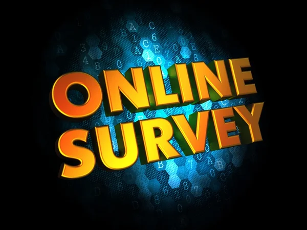 Online Survey Concept on Digital Background. — Stock Photo, Image