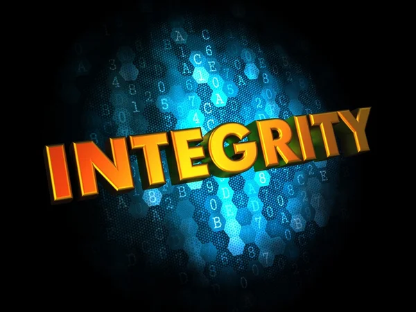 Concepto de integridad sobre fondo digital . —  Fotos de Stock