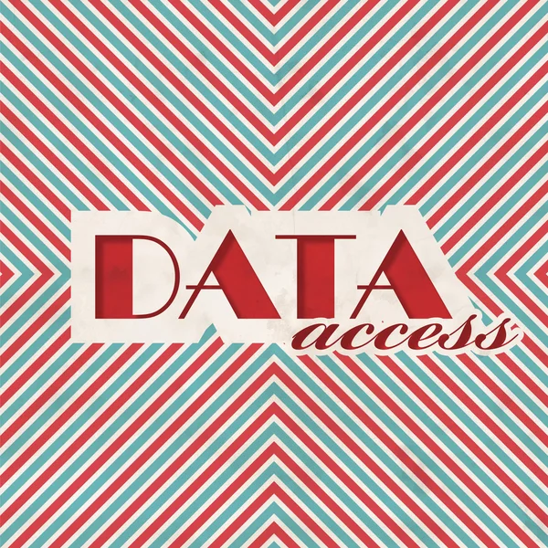 Data Access. Retro Design Concept. — Stock Photo, Image