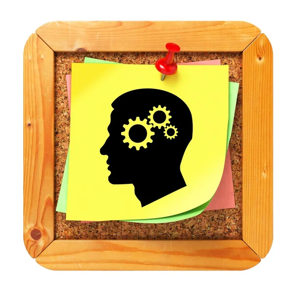 Psichologycal Concept - Sticker on Message Board. — Stock Photo, Image