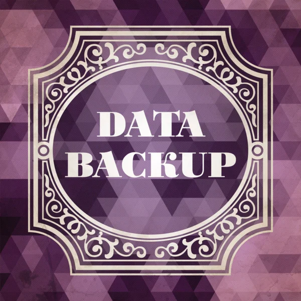 Data backup koncept. Vintage design. — Stockfoto