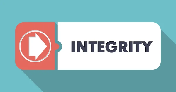 Integrity on Blue  in Flat Design. — Stock Photo, Image