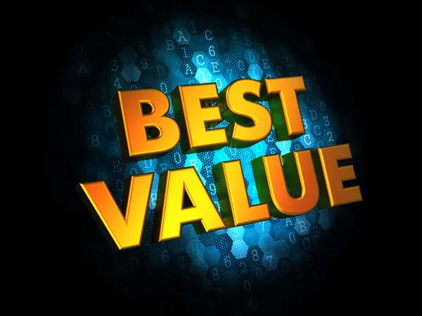 Best Value - Gold 3D Words. — Stock Photo, Image