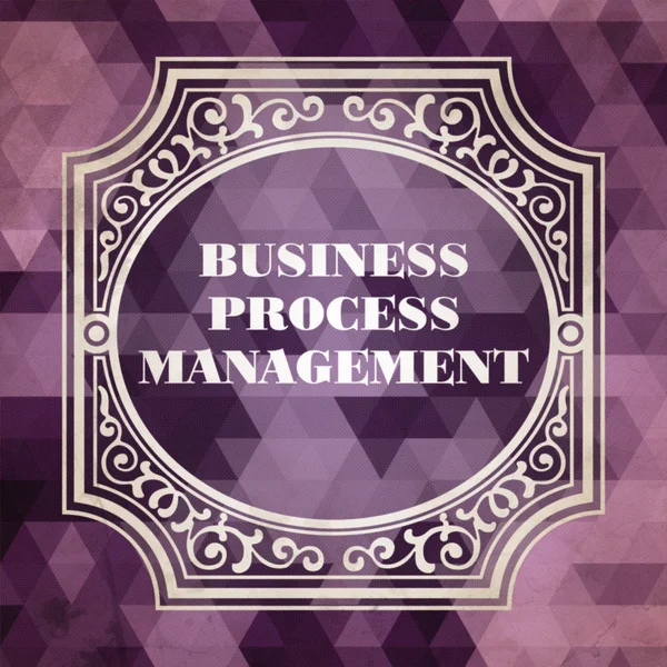 Vintage Business Process Management Concept.