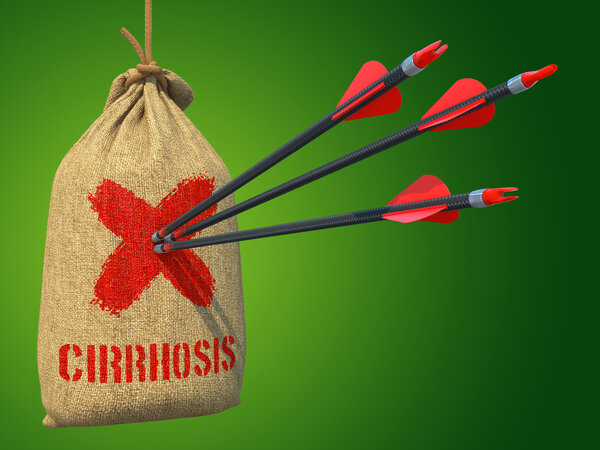 Cirrhosis - Arrows Hit in Red Mark Target.
