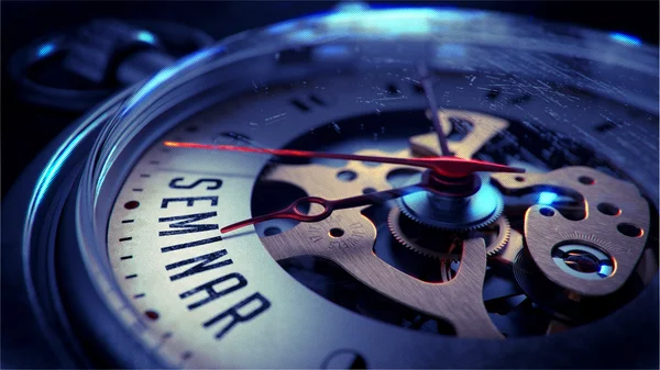 Seminário sobre Pocket Watch Face. Conceito de Tempo . — Fotografia de Stock