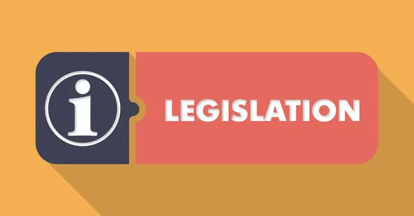 Legislativa Orange v plochý design. — Stock fotografie