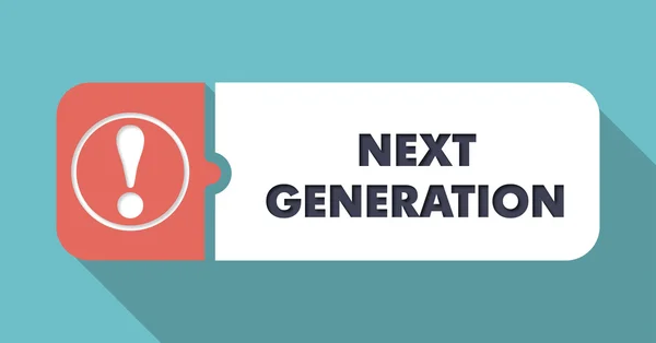 Next Generation on Turquoise in Flat Design. — Stock Photo, Image