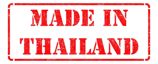 Made in Thailand - Red Rubber Stamp. — Stock Photo, Image