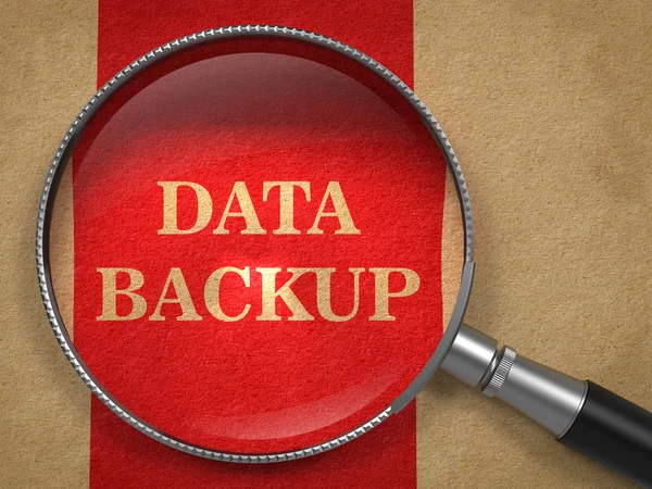 Vetro di backup dei dati su carta vecchia . — Foto Stock