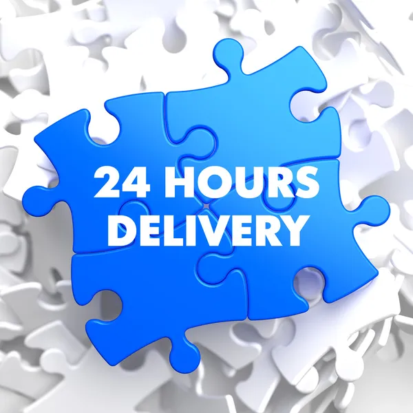 Blue Puzzle - 24 hours Delivery. — Stock Photo, Image