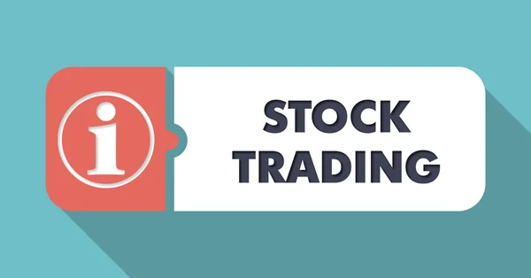 Stock trading koncepció-lapos kivitel. — Stock Fotó