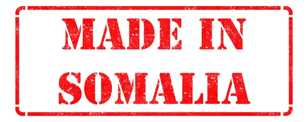 Made in Somalia on Red Rubber Stamp. — Stock Photo, Image