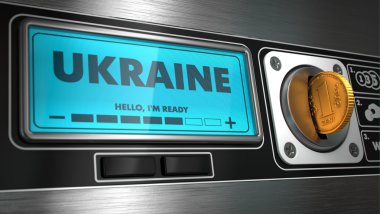 Ukrayna'ndeki otomatik satış makinesi.