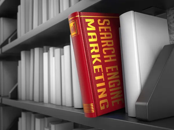 Marketing de motores de búsqueda - Título del libro . — Foto de Stock