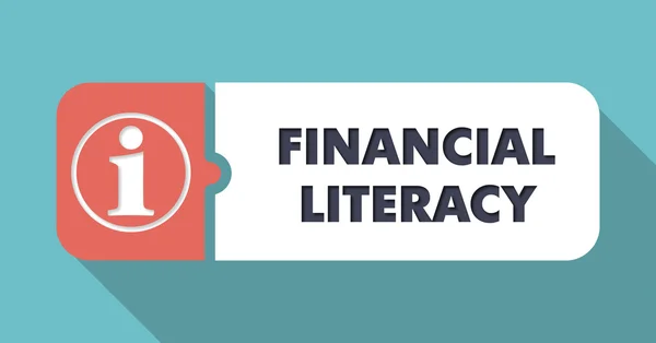 Financial Literacy Concept in Flat Design. — Stock Photo, Image