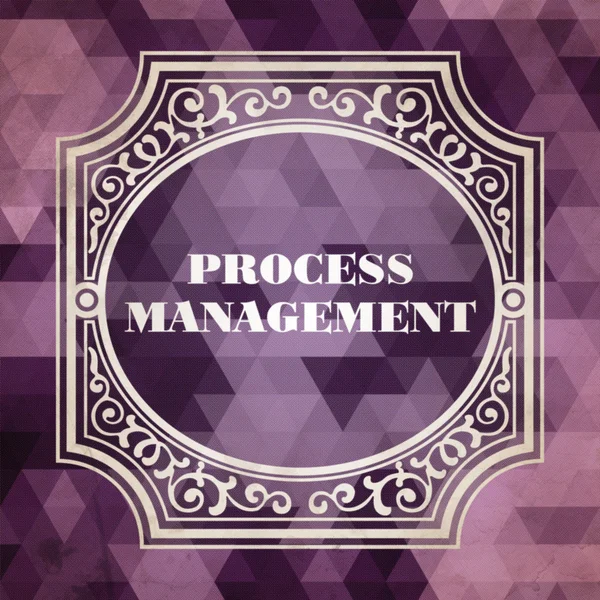 Prozessmanagement. Vintage-Designkonzept. — Stockfoto