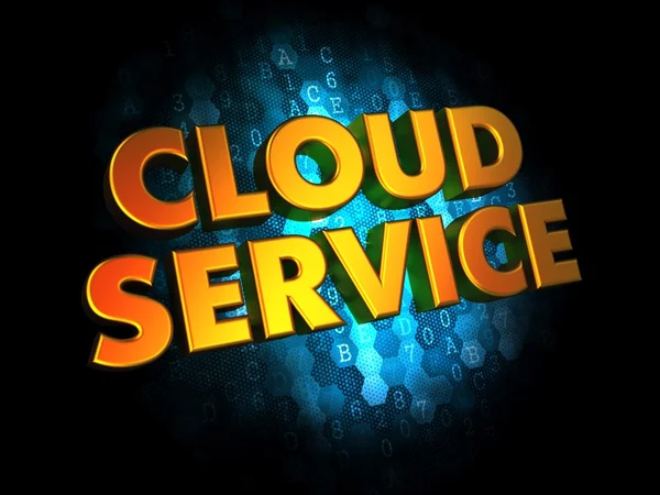 Cloud Service sur fond numérique . — Photo